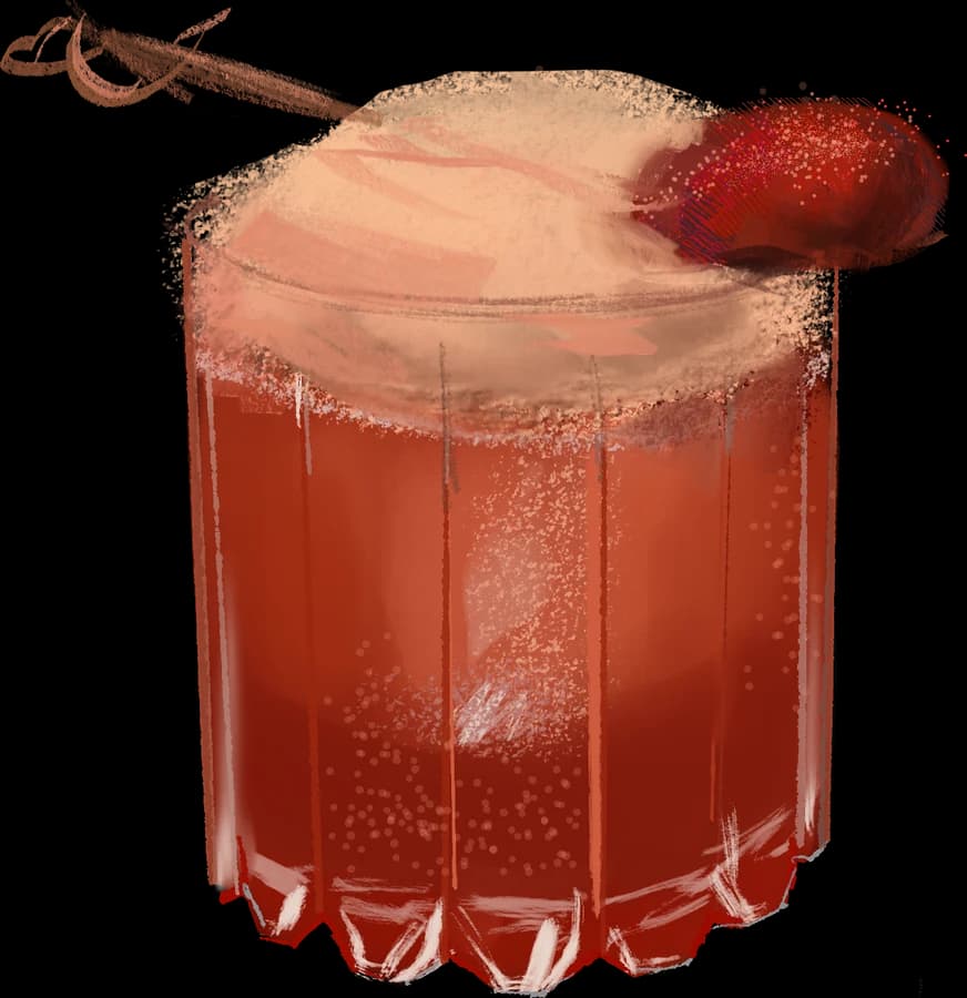 Breakfast in America: vaso bajo con espuma de café y miel y una mora